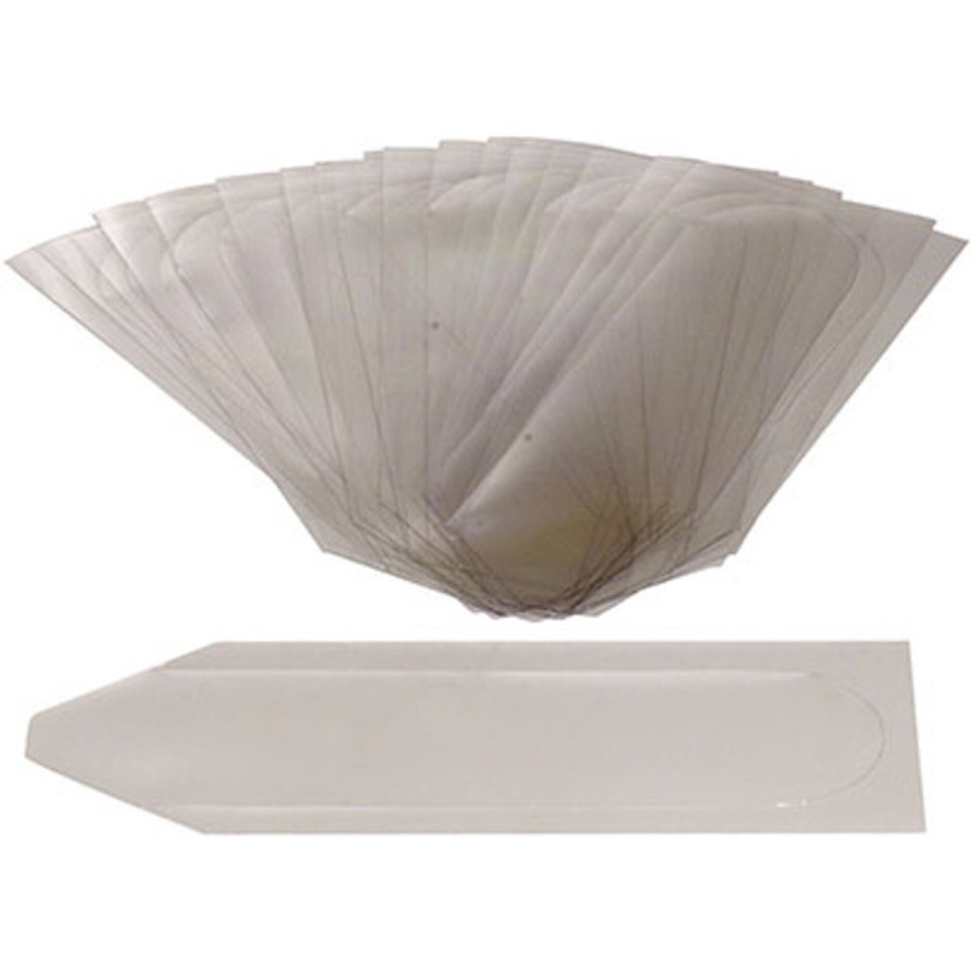 Bullard Mylar Lens Covers — 0.005in. Thick, Perforated Edge, Rectangular, 25 Pack, Model# 88VXLC